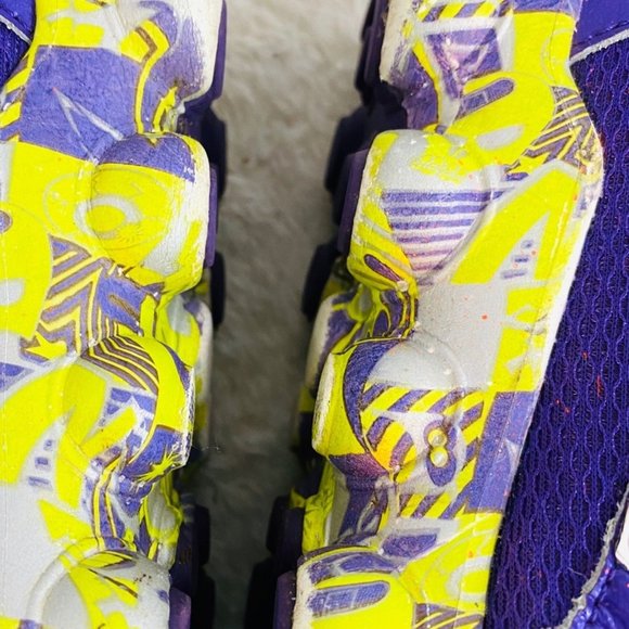 NEW BALANCE 825 Purple & Neon Green Sneakers - Picture 9 of 10